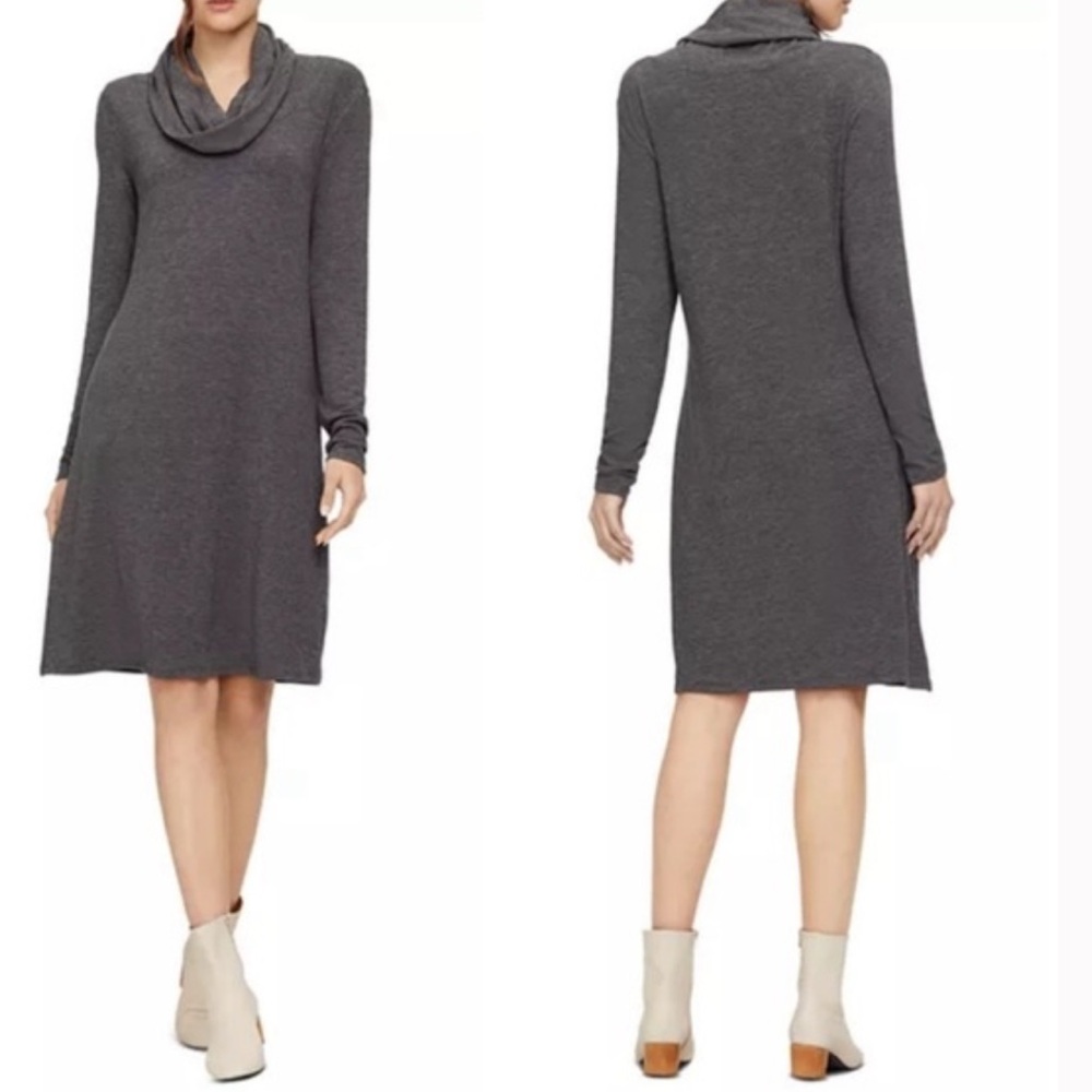 Anthropologie Michael Stars Women’s Cozy Gray Cowl Neck Dress Medium